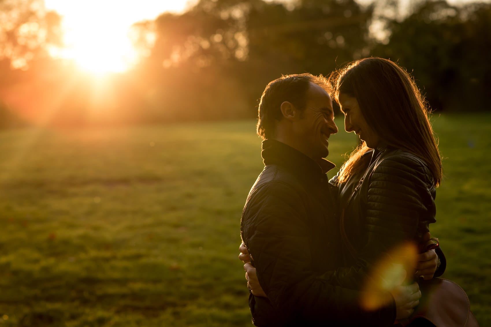 Photo of couple during their regents park engagement photo session